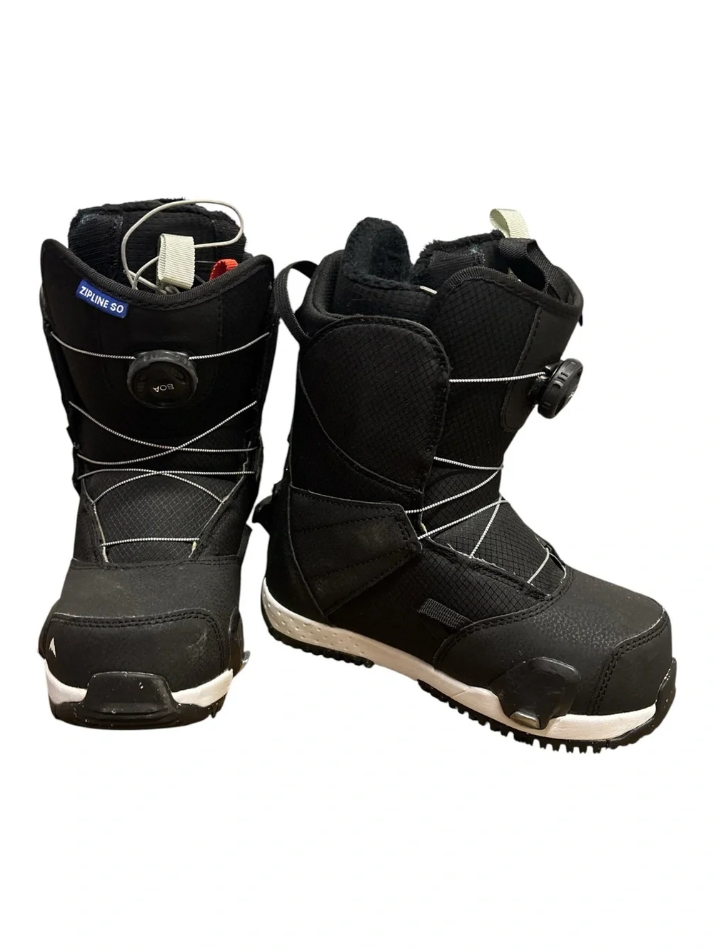 Burton Black Zipline SO Snowboard Boots Kids 5K